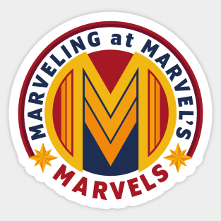 Marveling Logo: Cosmic Captain Sticker